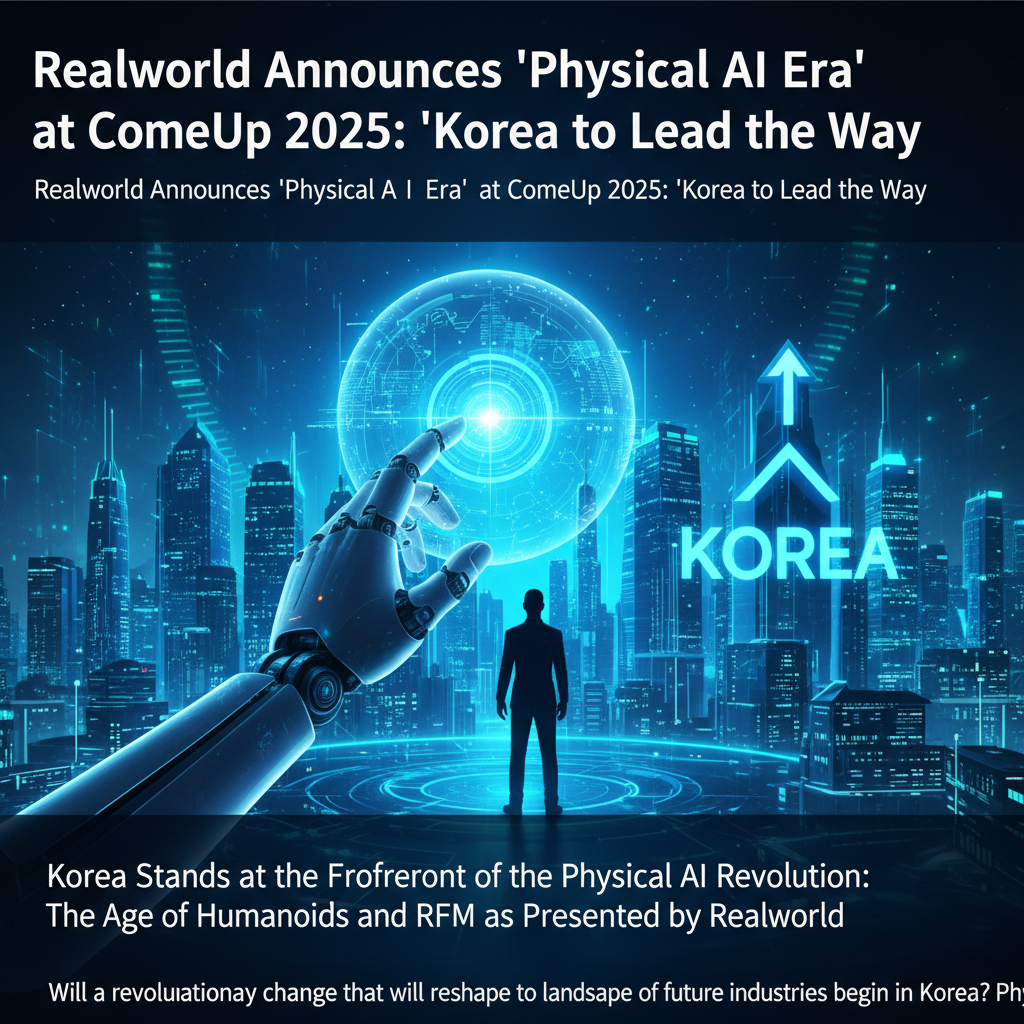 Realworld Announces 'Physical AI Era' at ComeUp 2025: 'Korea to Lead the Way'