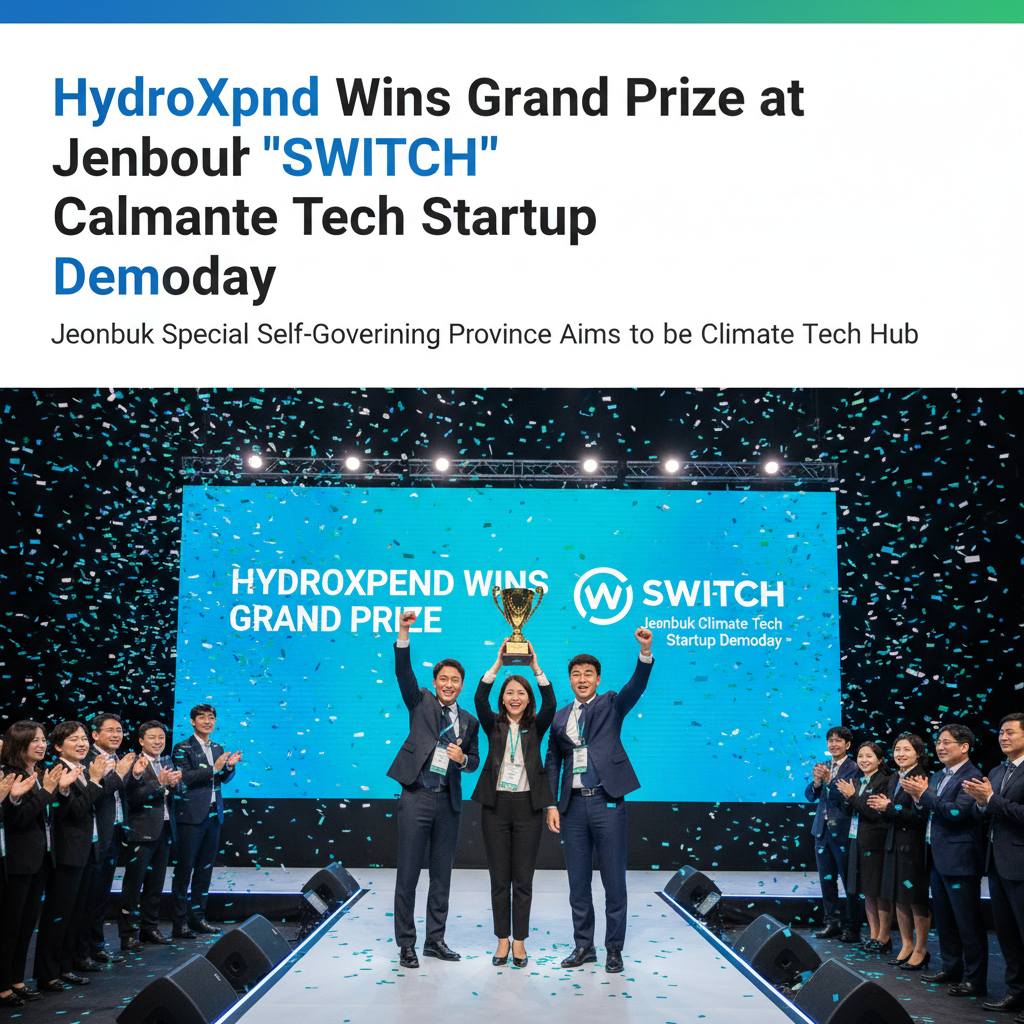 HydroXpend Wins Grand Prize at Jeonbuk 'SWITCH' Climate Tech Startup Demoday