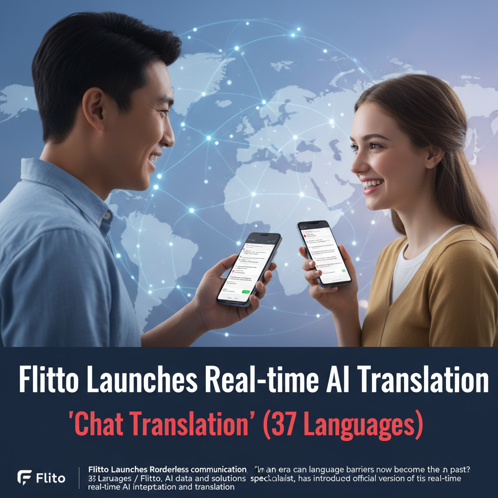 Flitto Launches Real-time AI Translation 'Chat Translation' (37 Languages)