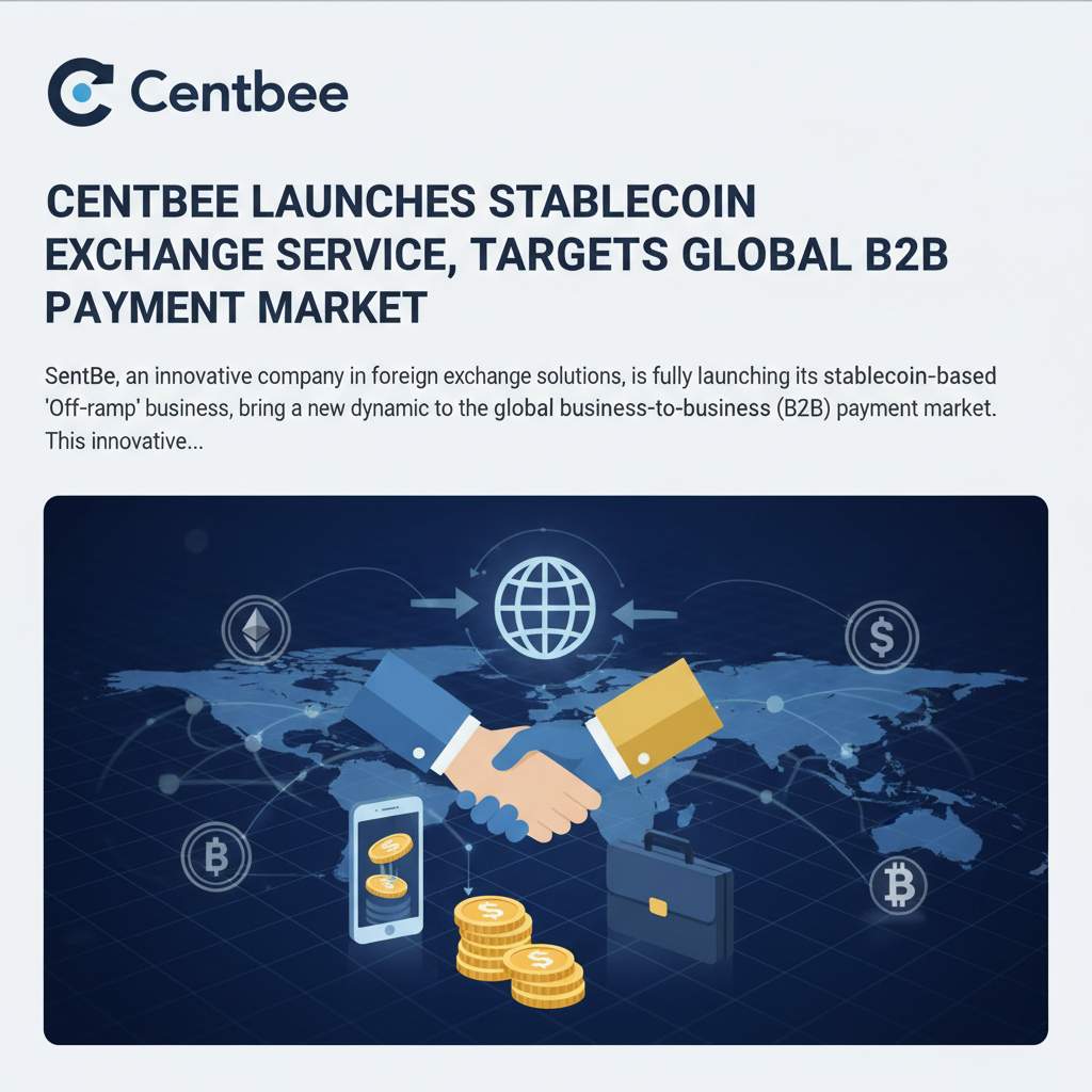 Centbee Launches Stablecoin Exchange Service, Targets Global B2B Payment Market