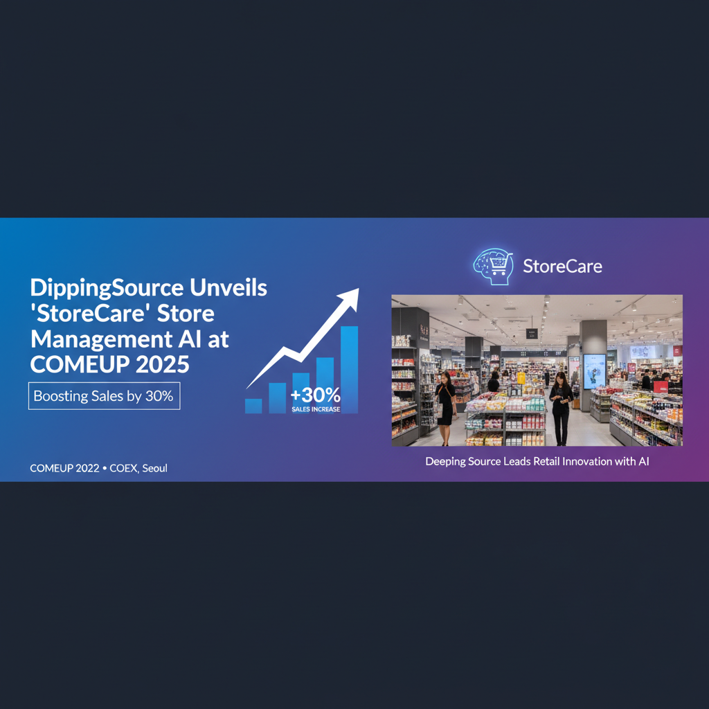 DippingSource Unveils 'StoreCare' Store Management AI at COMEUP 2025, Boosting Sales by 30%