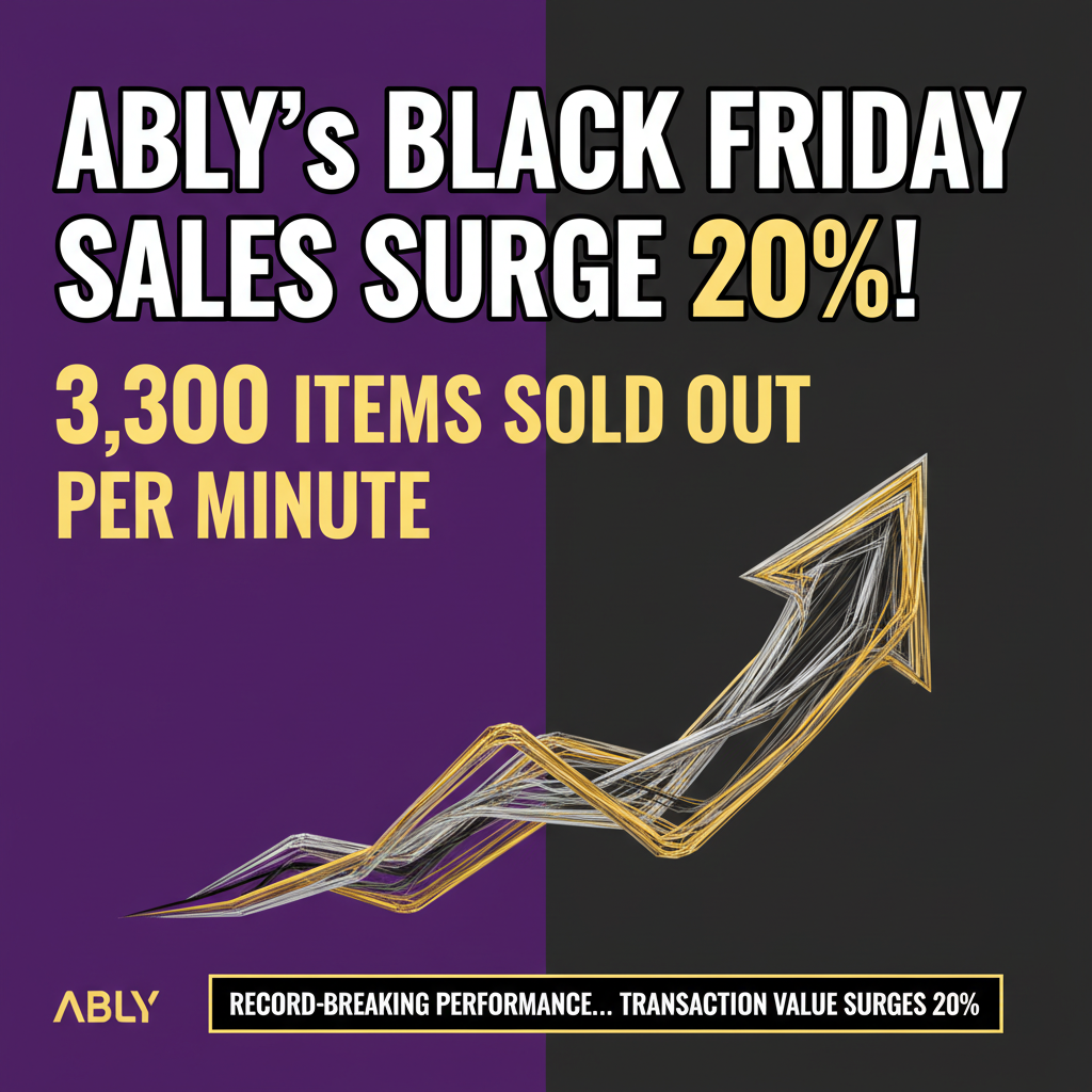 Ably's Black Friday Sales Surge 20%! 3,300 Items Sold Out Per Minute.