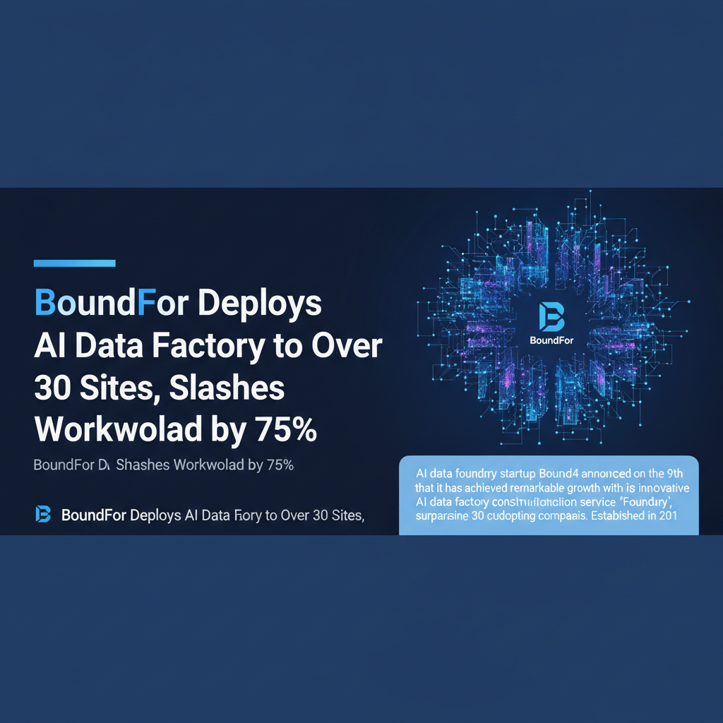 BoundFor Deploys AI Data Factory to Over 30 Sites, Slashes Workload by 75%