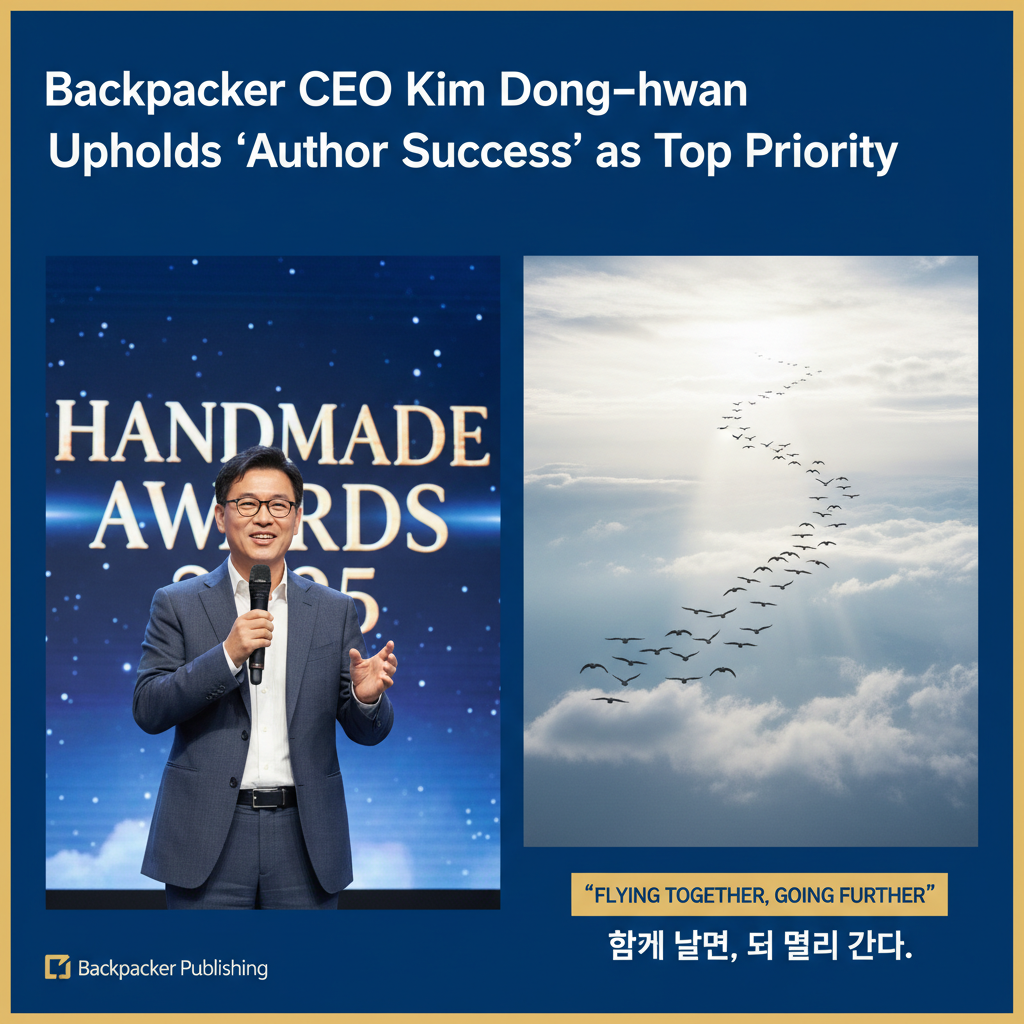 Backpacker CEO Kim Dong-hwan Upholds 'Author Success' as Top Priority
