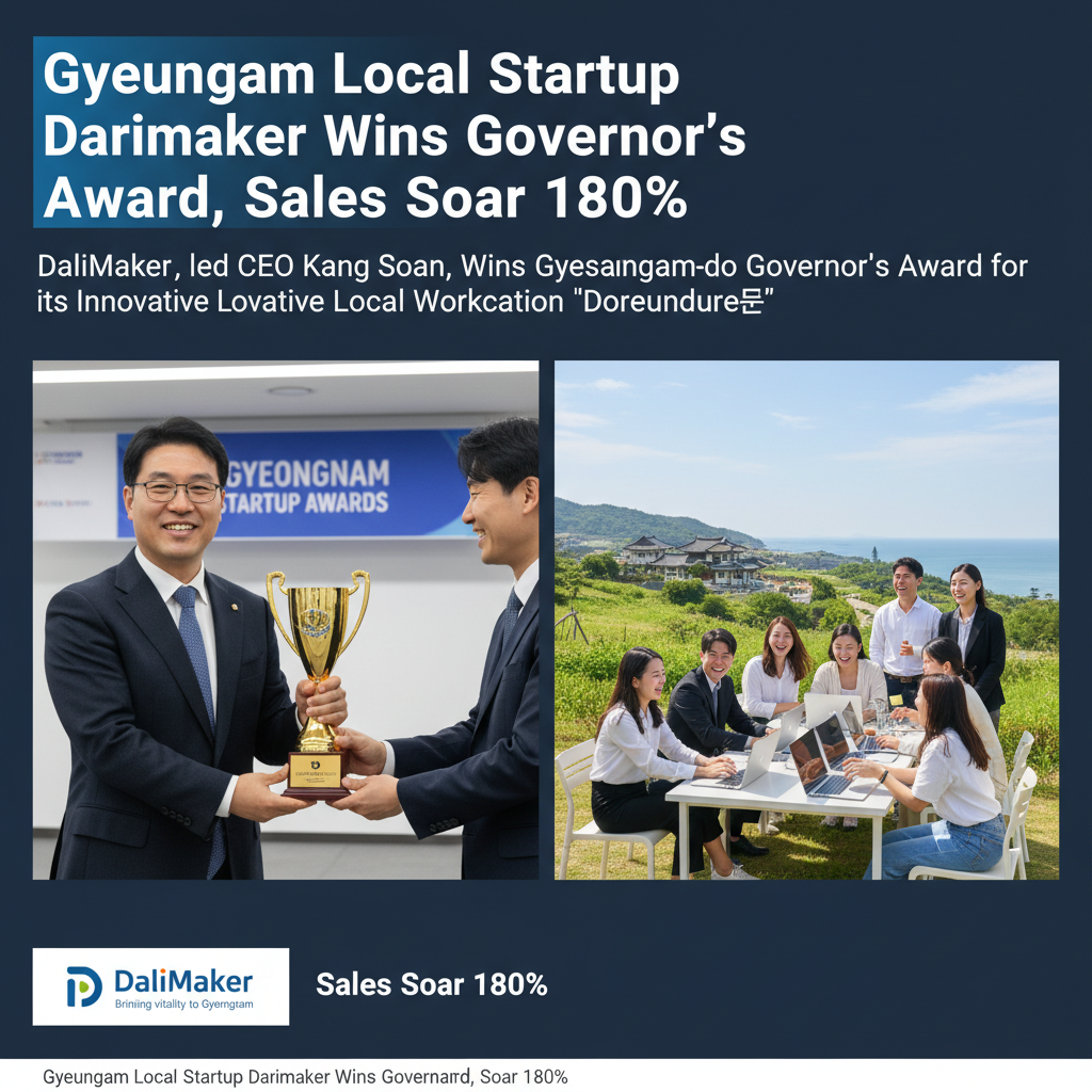 Gyeongnam Local Startup Darimaker Wins Governor's Award, Sales Soar 180%