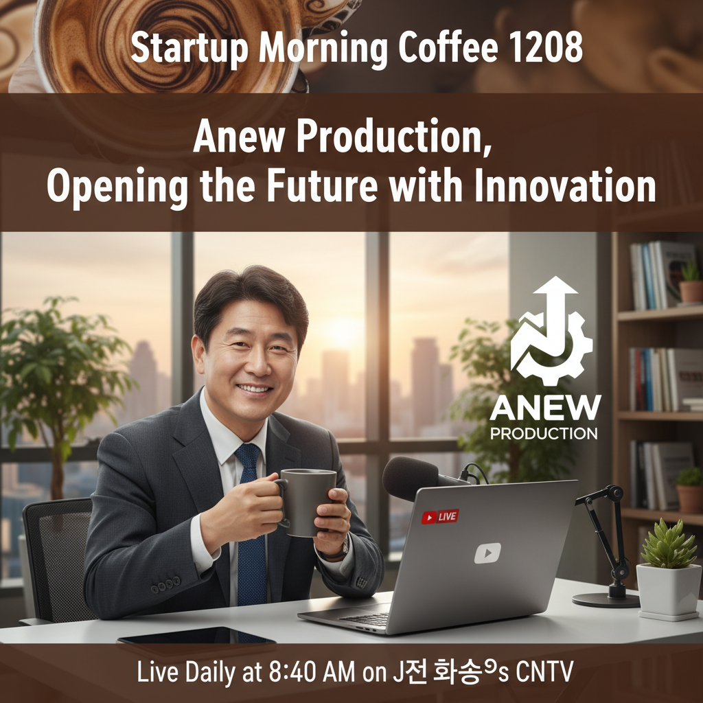 Startup Morning Coffee 1208: Anew Production, Opening the Future with Innovation