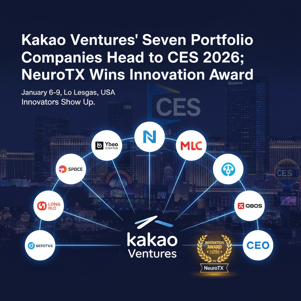 Kakao Ventures' Seven Portfolio Companies Head to CES 2026; NeuroTX Wins Innovation Award