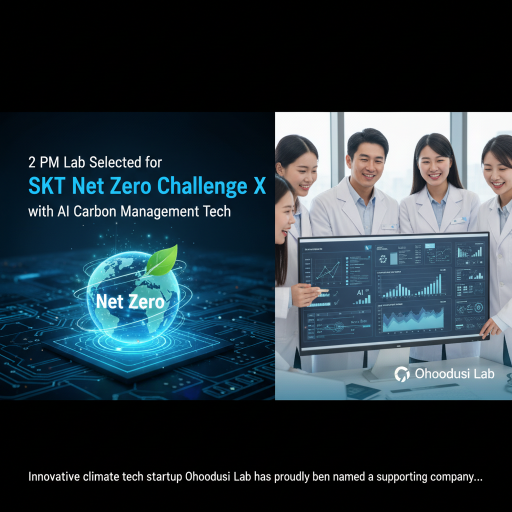 2 PM Lab Selected for SKT Net Zero Challenge X with AI Carbon Management Tech