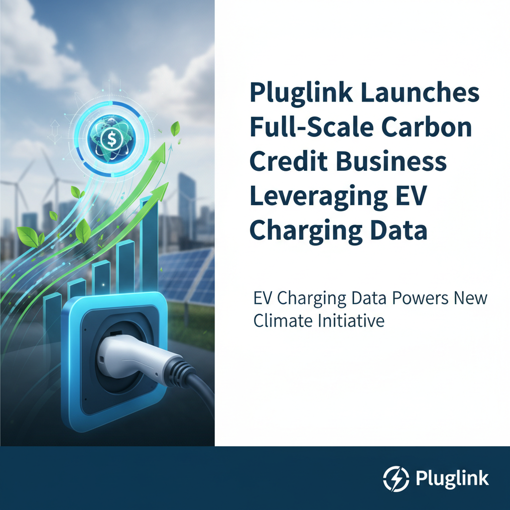 Pluglink Launches Full-Scale Carbon Credit Business Leveraging EV Charging Data