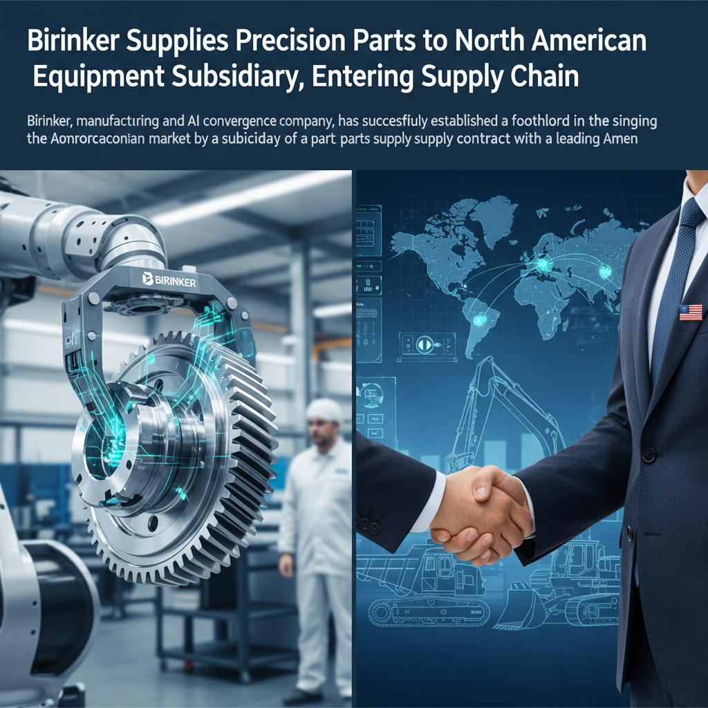 Birinker Supplies Precision Parts to North American Heavy Equipment Subsidiary, Entering Supply Chain