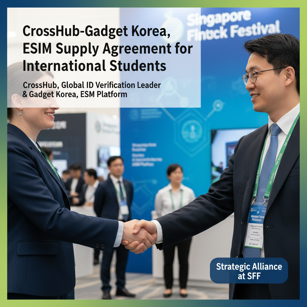 CrossHub-Gadget Korea, eSIM Supply Agreement for International Students