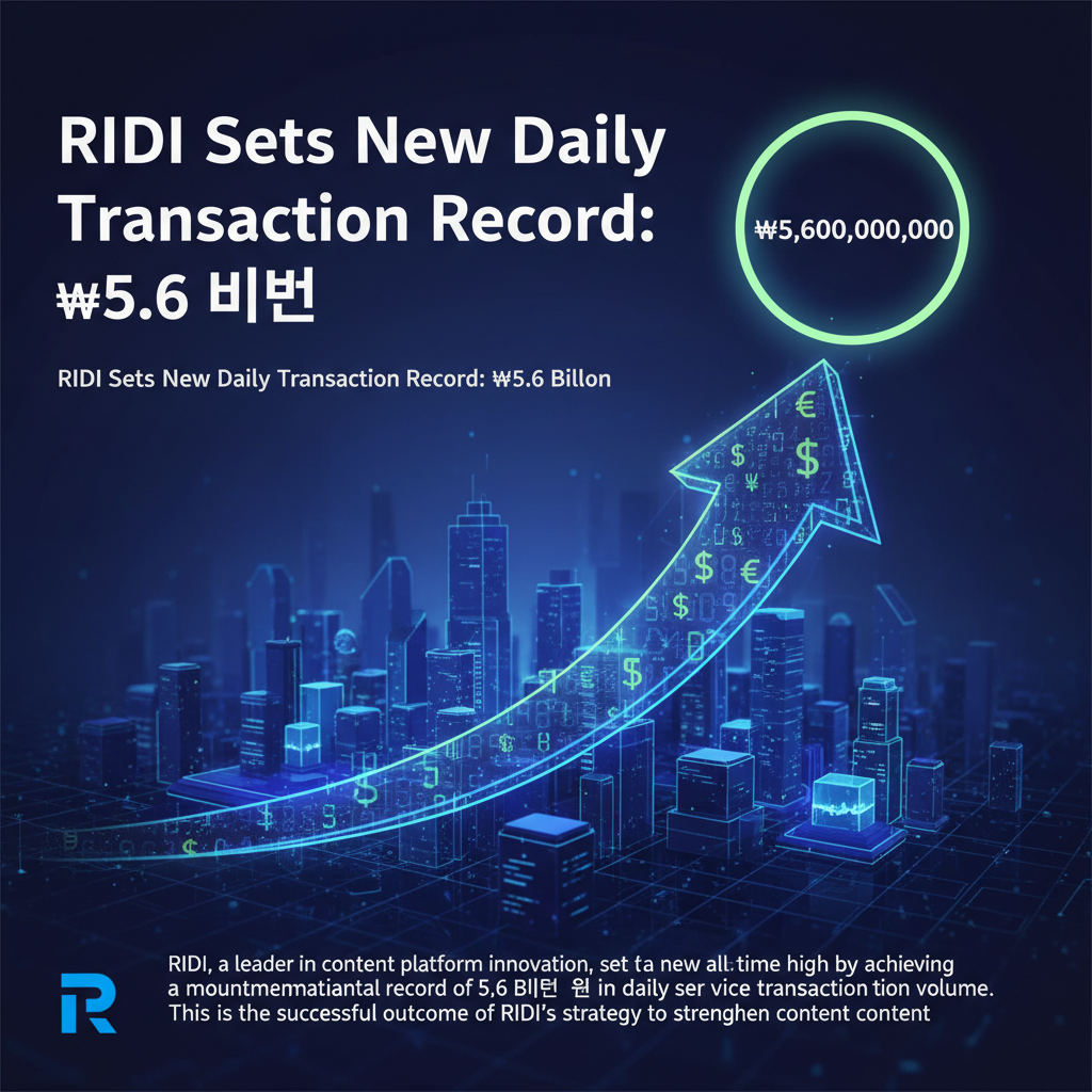 Ridi Sets New Daily Transaction Record: ₩5.6 Billion