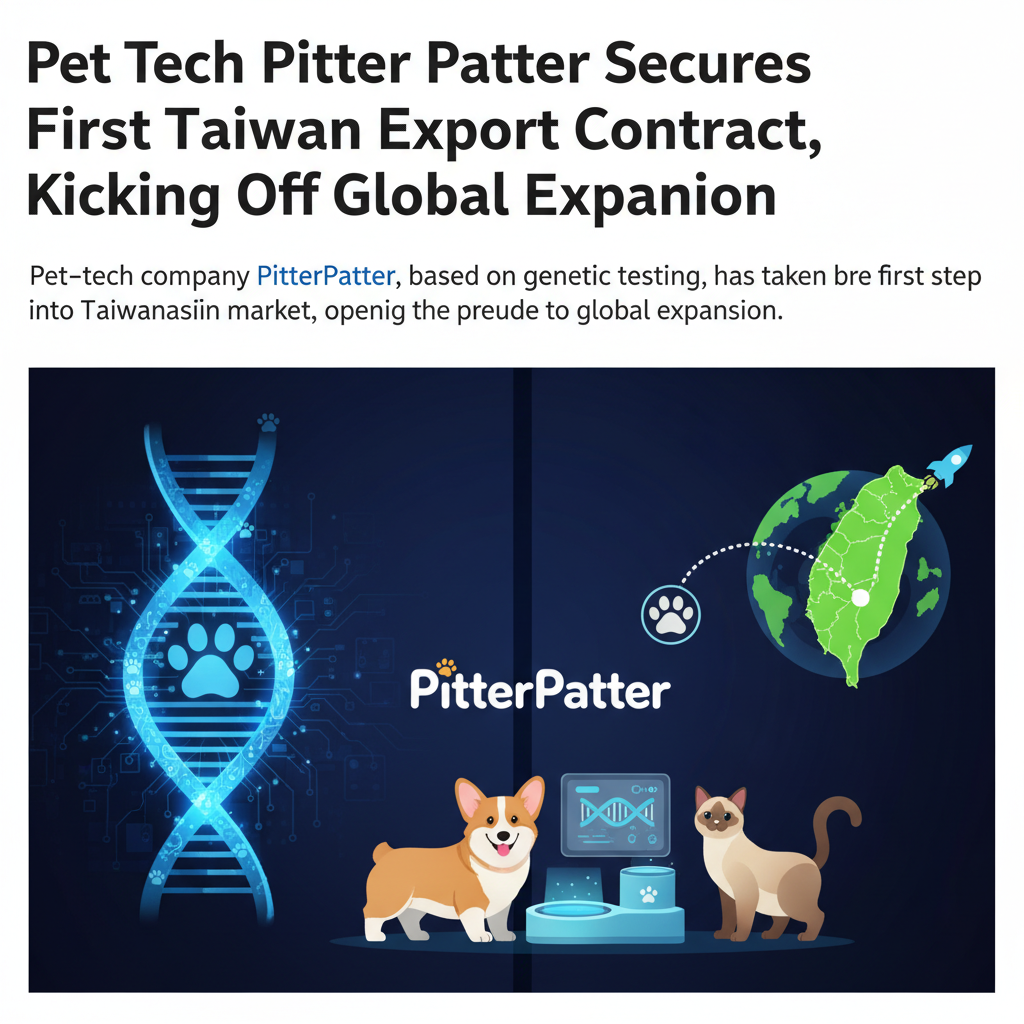 Pet Tech Pitter Patter Secures First Taiwan Export Contract, Kicking Off Global Expansion