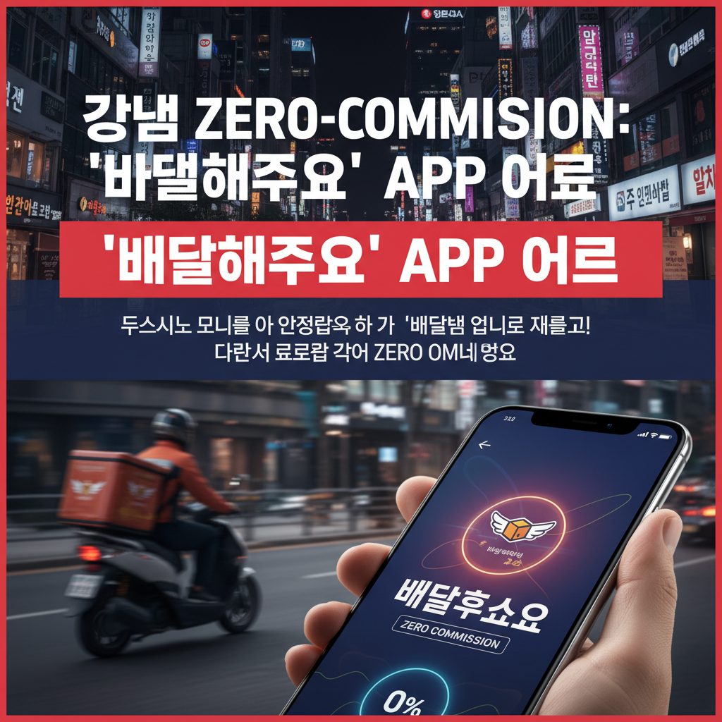 Gangnam Zero-Commission Delivery: 'Baedalhaejuseyo' App Opens