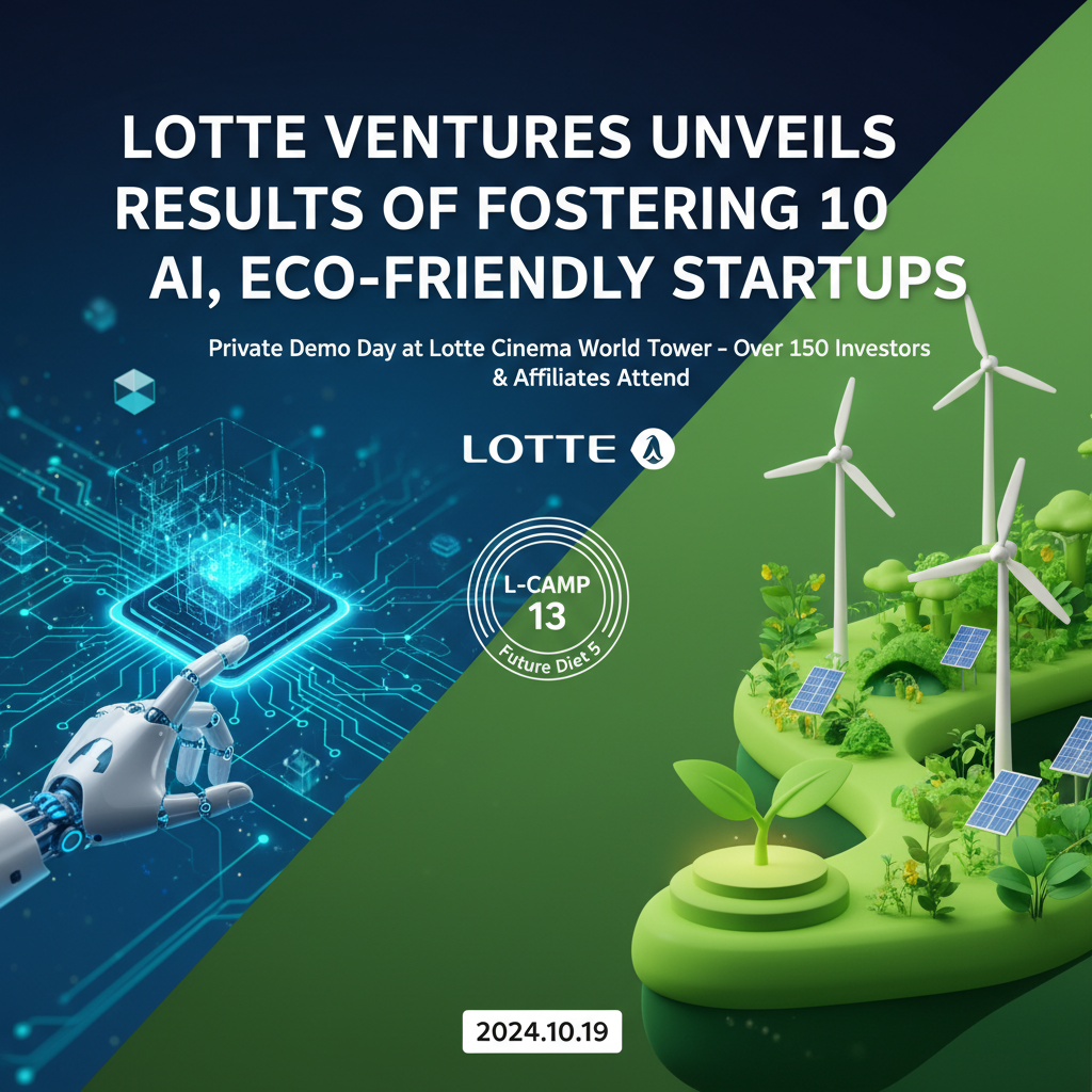 Lotte Ventures Unveils Results of Fostering 10 AI, Eco-Friendly Startups