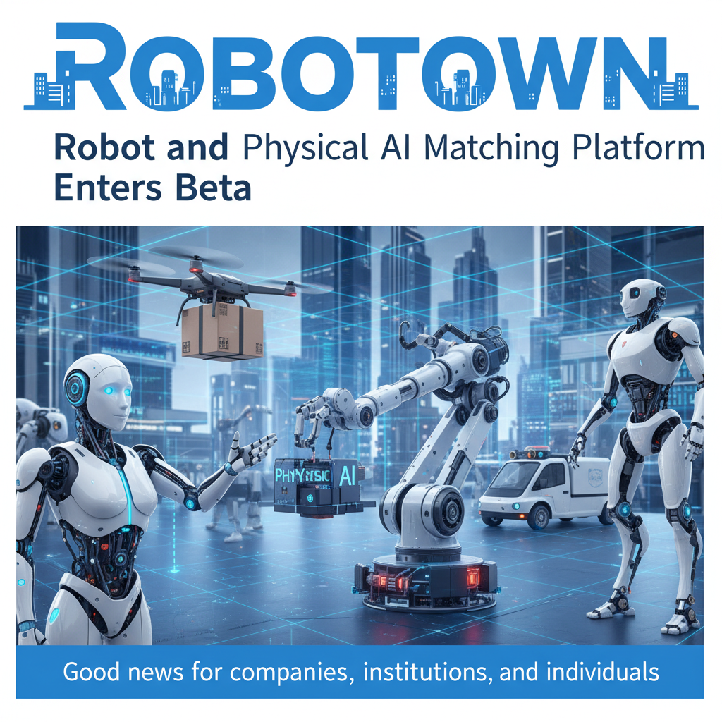 Robotown: Robot and Physical AI Matching Platform Enters Beta