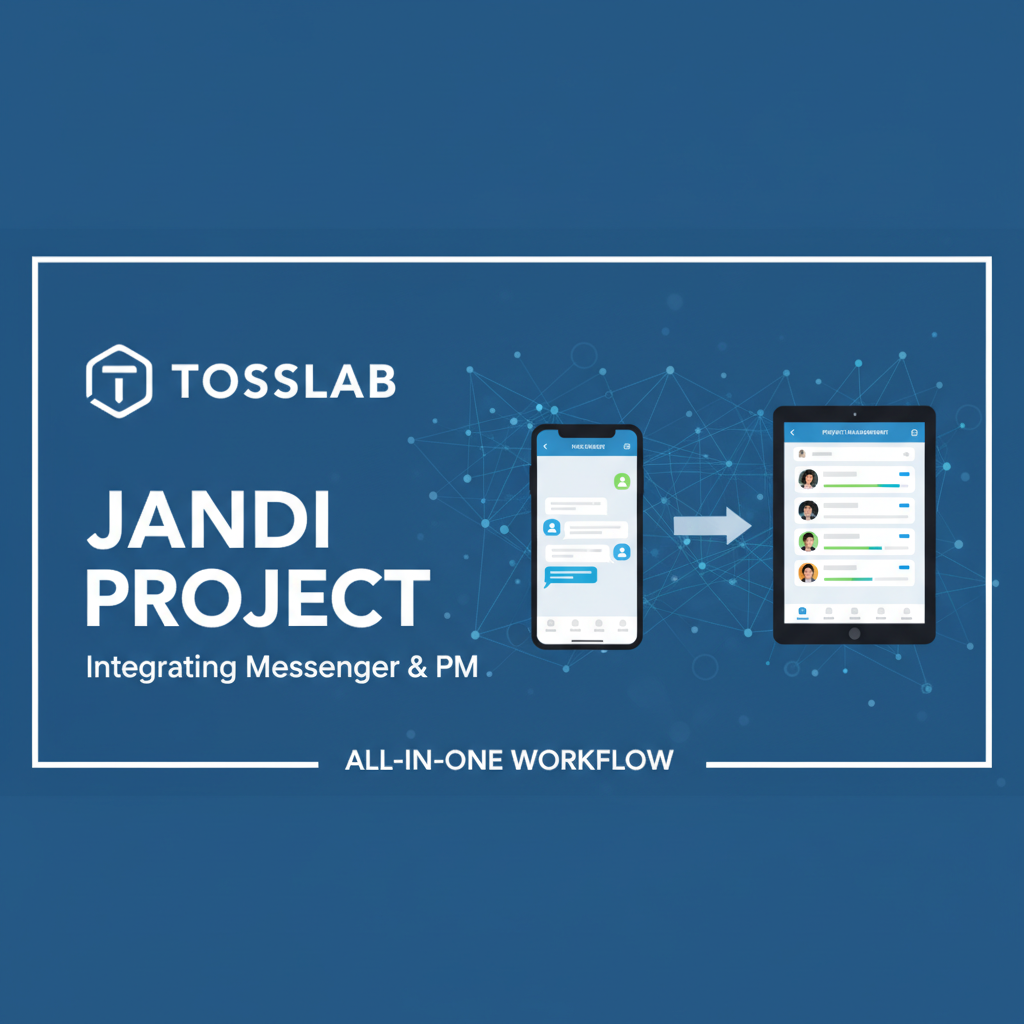 Tosslab Unveils 'Jandi Project,' Integrating Messenger and PM