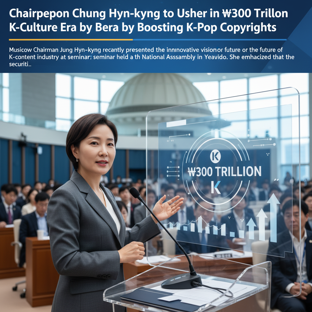 Chairperson Chung Hyun-kyung to Usher in ₩300 Trillion K-Culture Era by Boosting K-Pop Copyrights