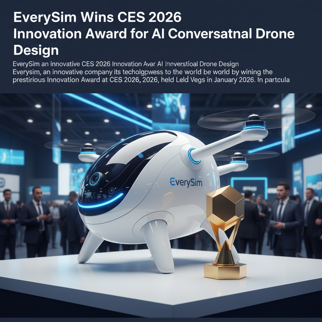 EverySim Wins CES 2026 Innovation Award for AI Conversational Drone Design