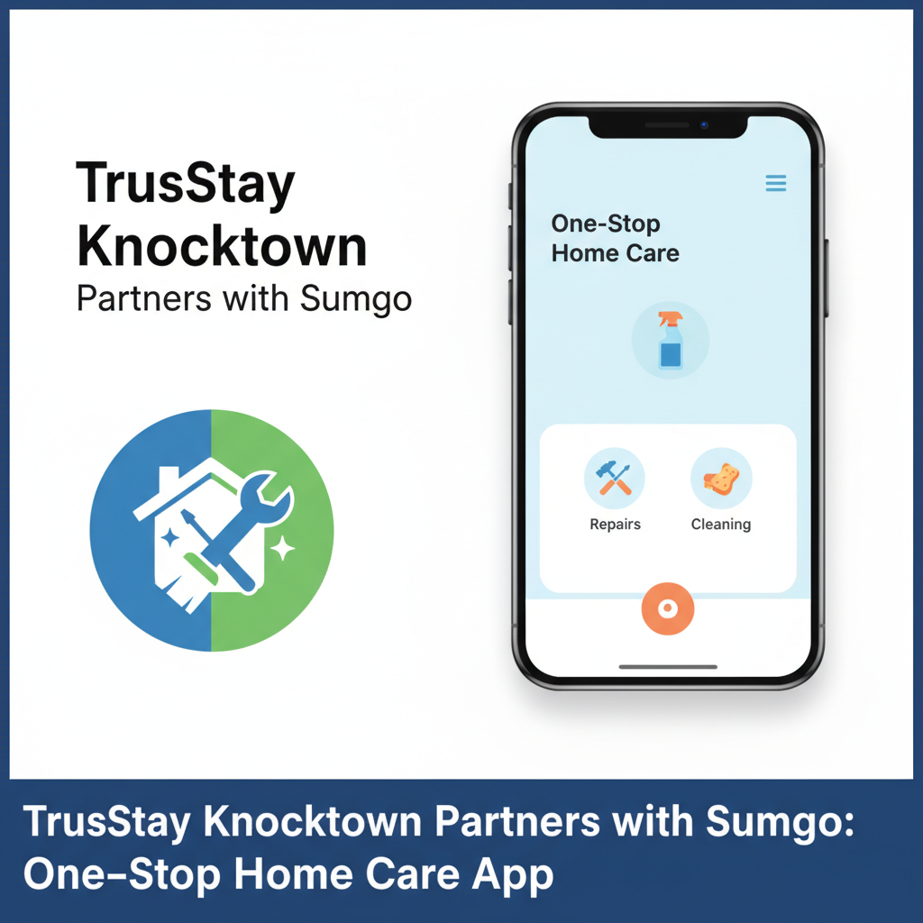 TrusStay Knocktown Partners with Sumgo: One-Stop Home Care App for Repairs and Cleaning
