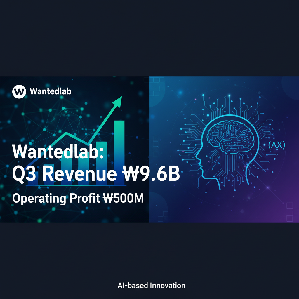 Wantedlab: Q3 Revenue ₩9.6B, Operating Profit ₩500M