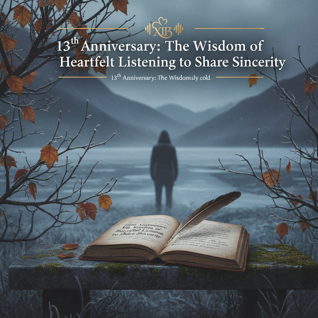 13th Anniversary: The Wisdom of Heartfelt Listening to Share Sincerity