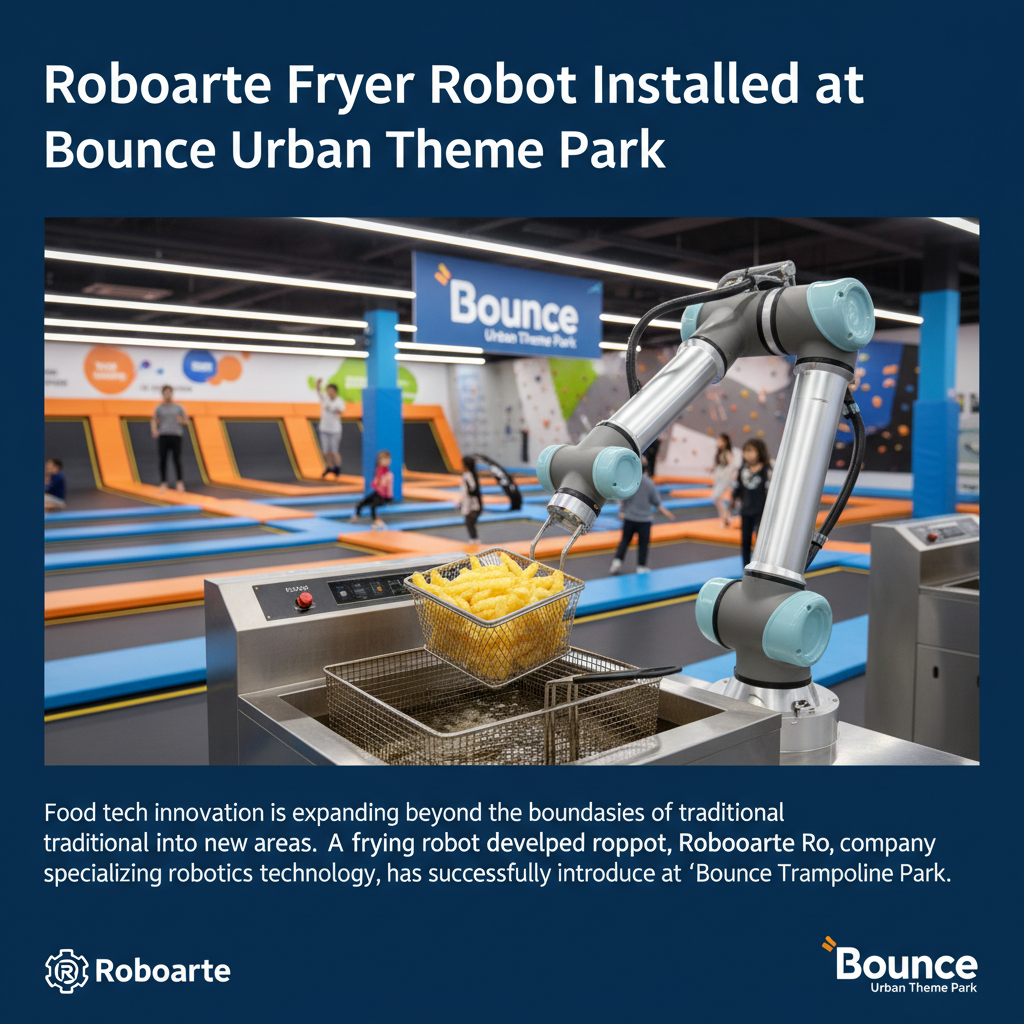 Roboarte Fryer Robot Installed at Bounce Urban Theme Park