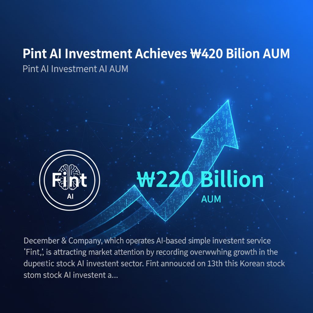 Pint AI Investment Achieves ₩420 Billion AUM