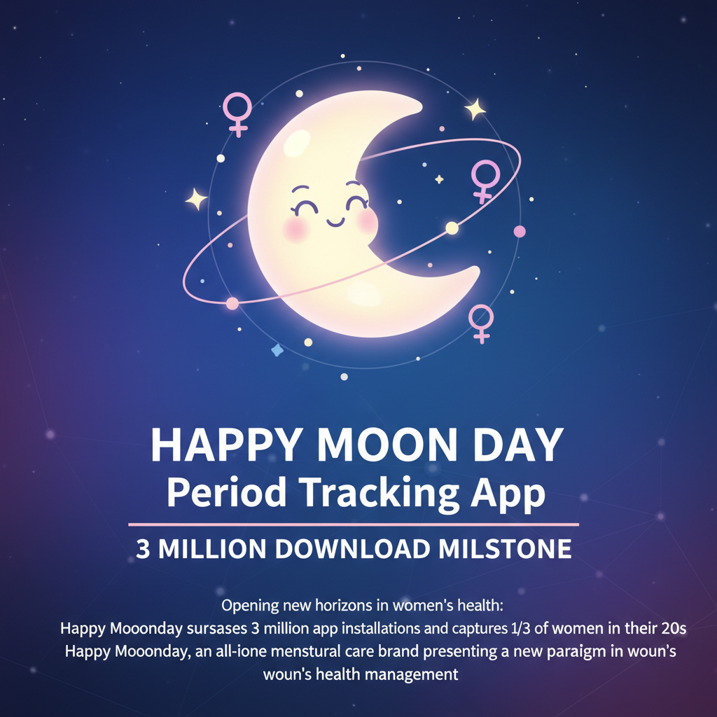 Happy Moon Day Period Tracking App: 3 Million Download Milestone