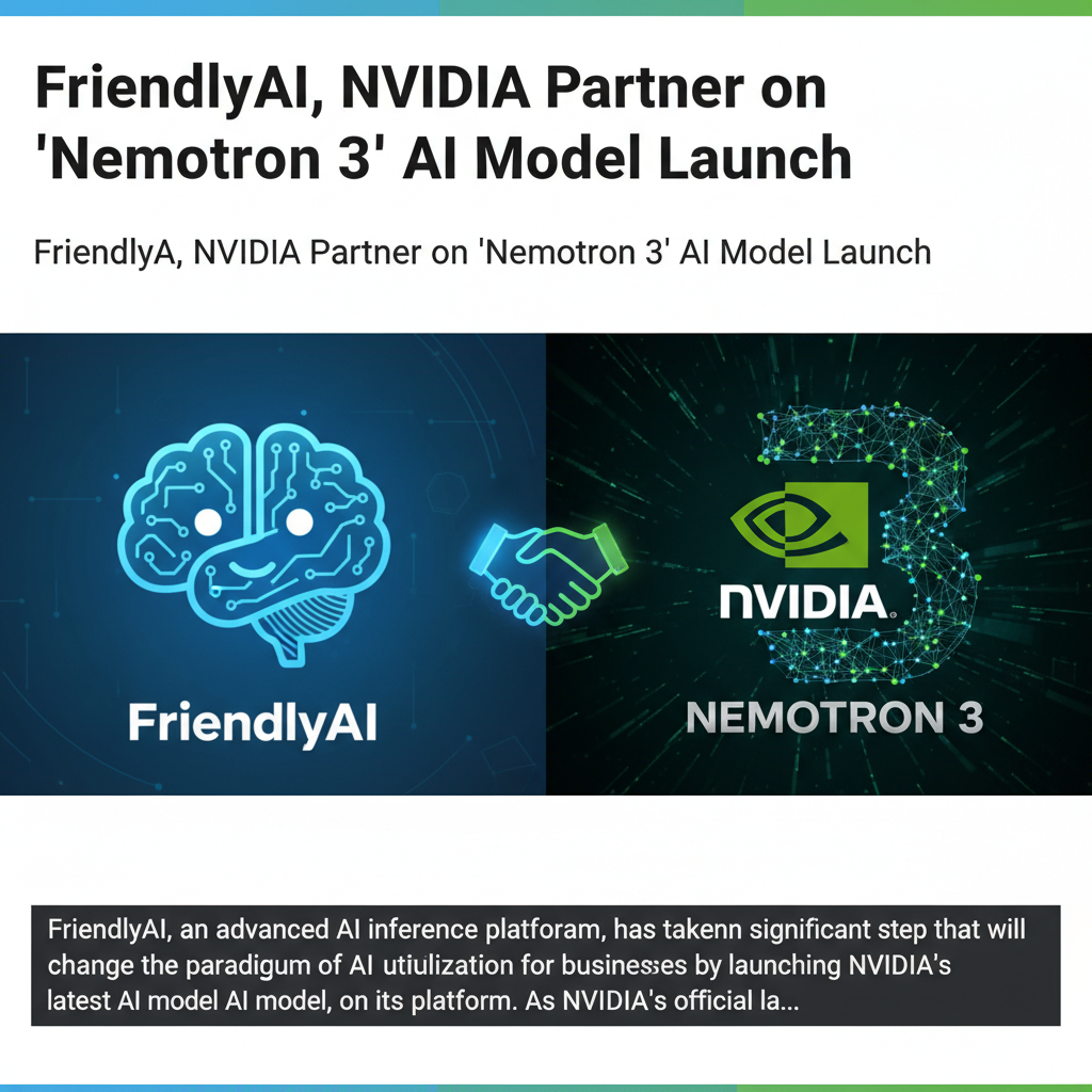 FriendlyAI, NVIDIA Partner on 'Nemotron 3' AI Model Launch