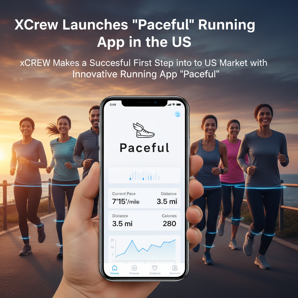XCrew Launches 'Paceful' Running App in the US