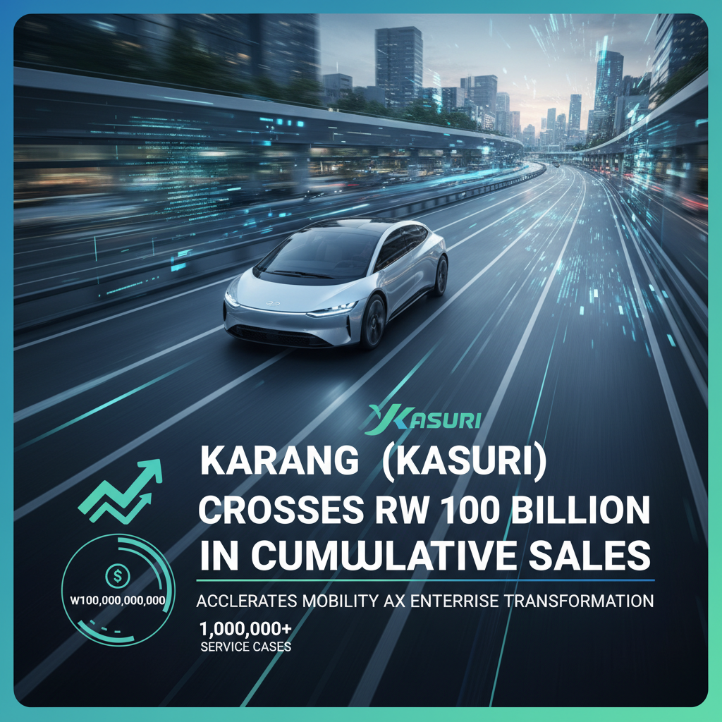 Karang (Kasuri) Crosses KRW 100 Billion in Cumulative Sales; Accelerates Mobility AX Enterprise Transformation