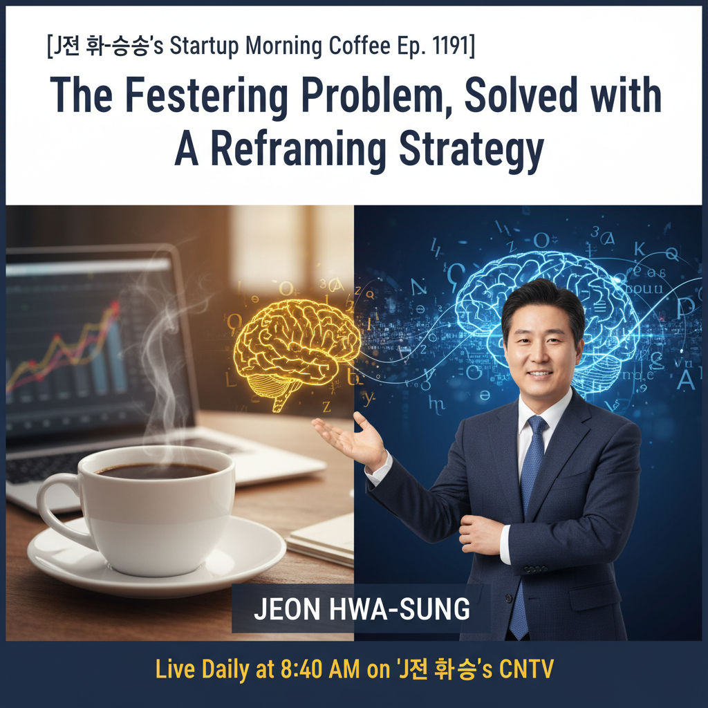 [Jeon Hwa-sung's Startup Morning Coffee Ep. 1191] The Festering Problem, Solved with Language: A Reframing Strategy