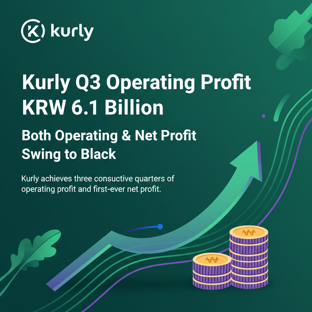 Kurly Q3 Operating Profit KRW 6.1 Billion; Both Operating & Net Profit Swing to Black