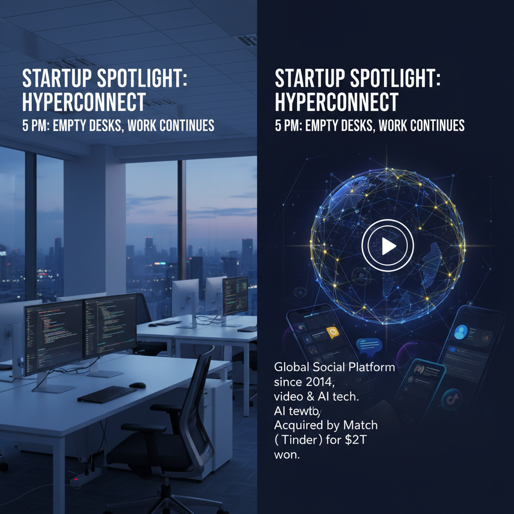 Startup Spotlight: Hyperconnect: 5 PM: Empty Desks, Work Continues