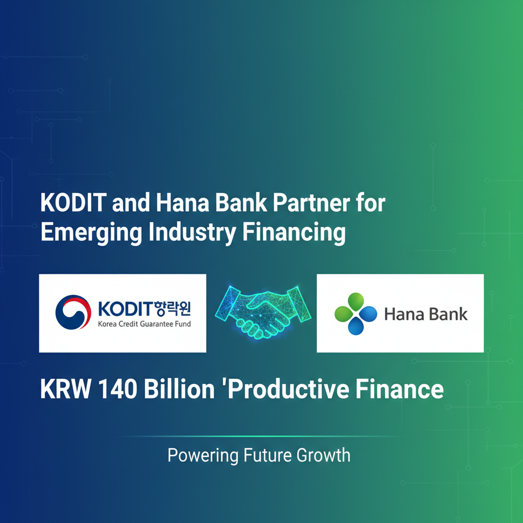 KODIT and Hana Bank Partner for Emerging Industry Financing