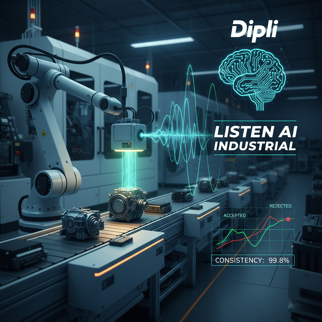 Dipli Launches 'Listen AI Industrial,' an AI-Powered Acoustic Inspection Solution for Manufacturing.