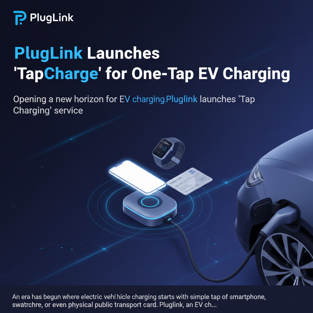 PlugLink Launches 'TapCharge' for One-Tap EV Charging