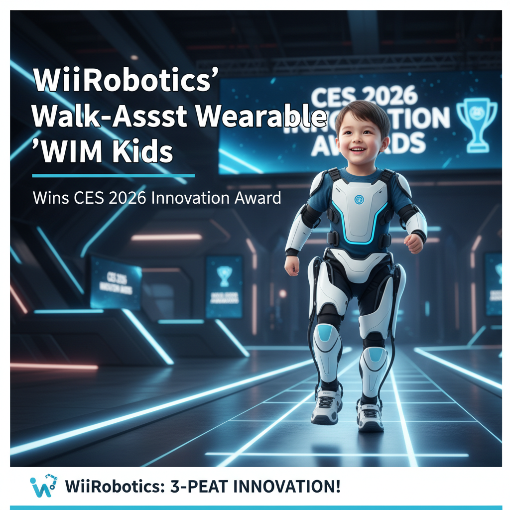 WiiRobotics' Walk-Assist Wearable 'WIM Kids' Wins CES 2026 Innovation Award