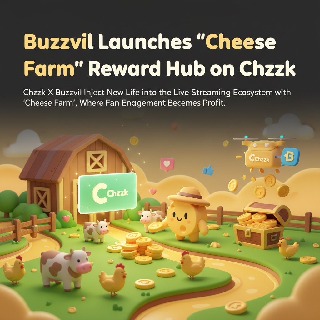 Buzzvil Launches 'Cheese Farm' Reward Hub on Chzzk