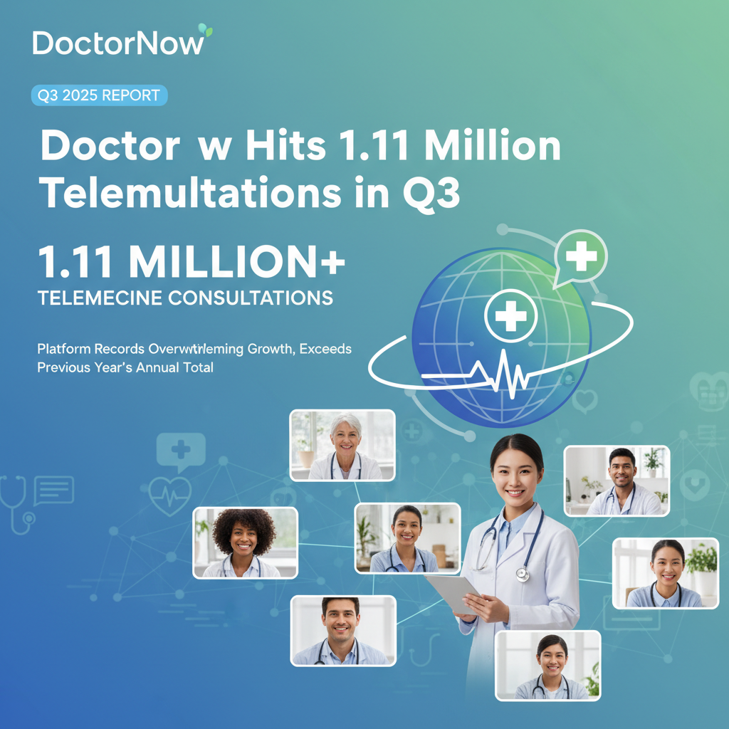 DoctorNow Hits 1.11 Million Telemedicine Consultations in Q3
