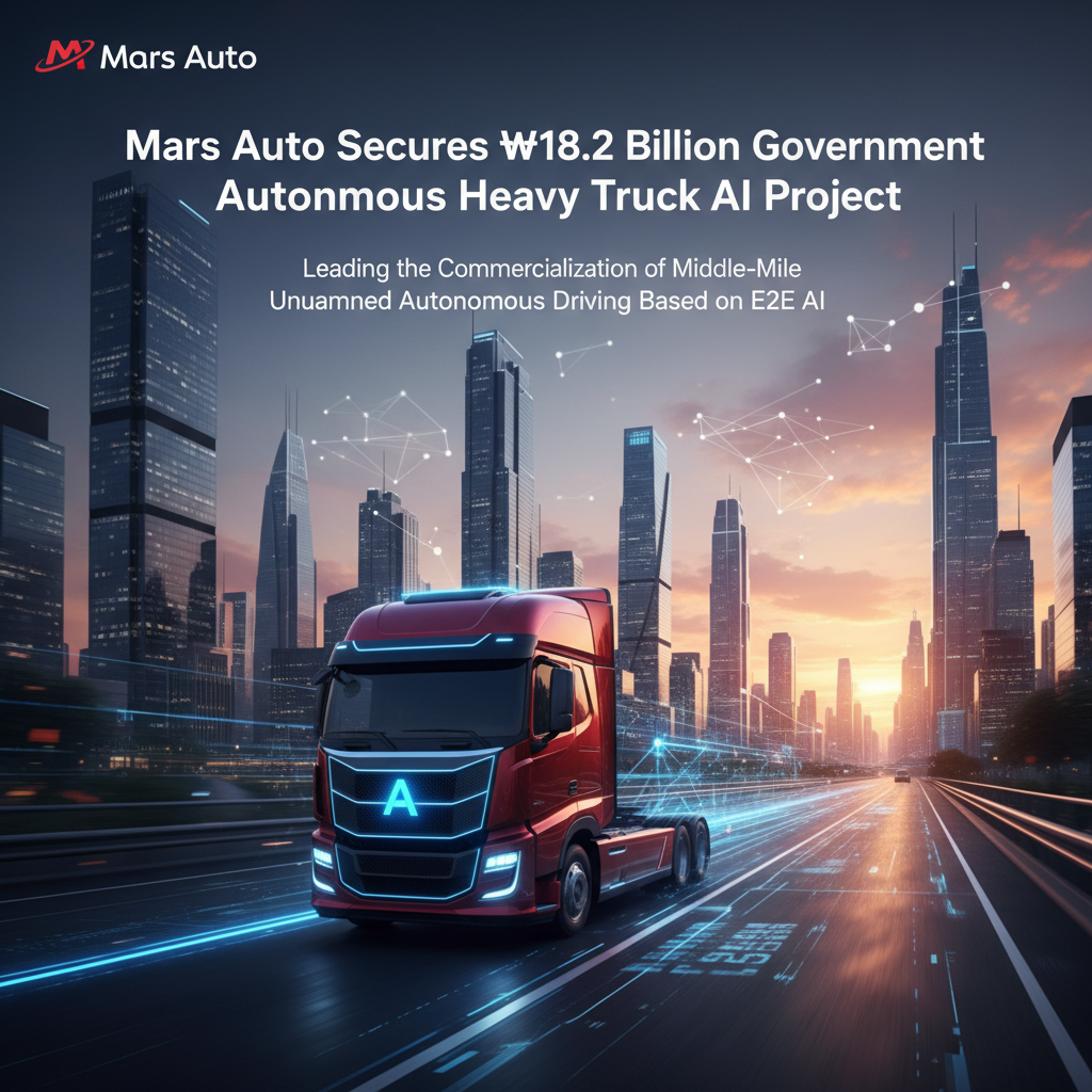 Mars Auto Secures ₩18.2 Billion Government Autonomous Heavy Truck AI Project