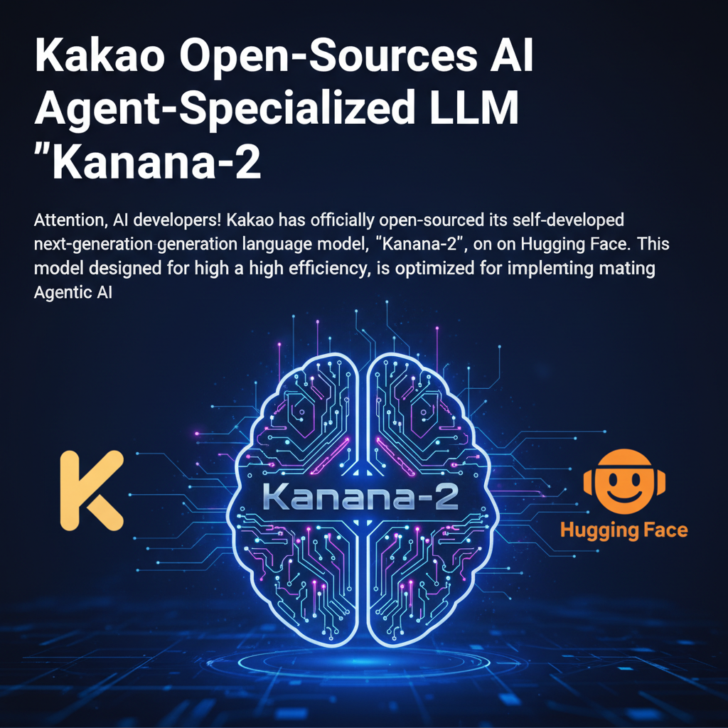 Kakao Open-Sources AI Agent-Specialized LLM 'Kanana-2'