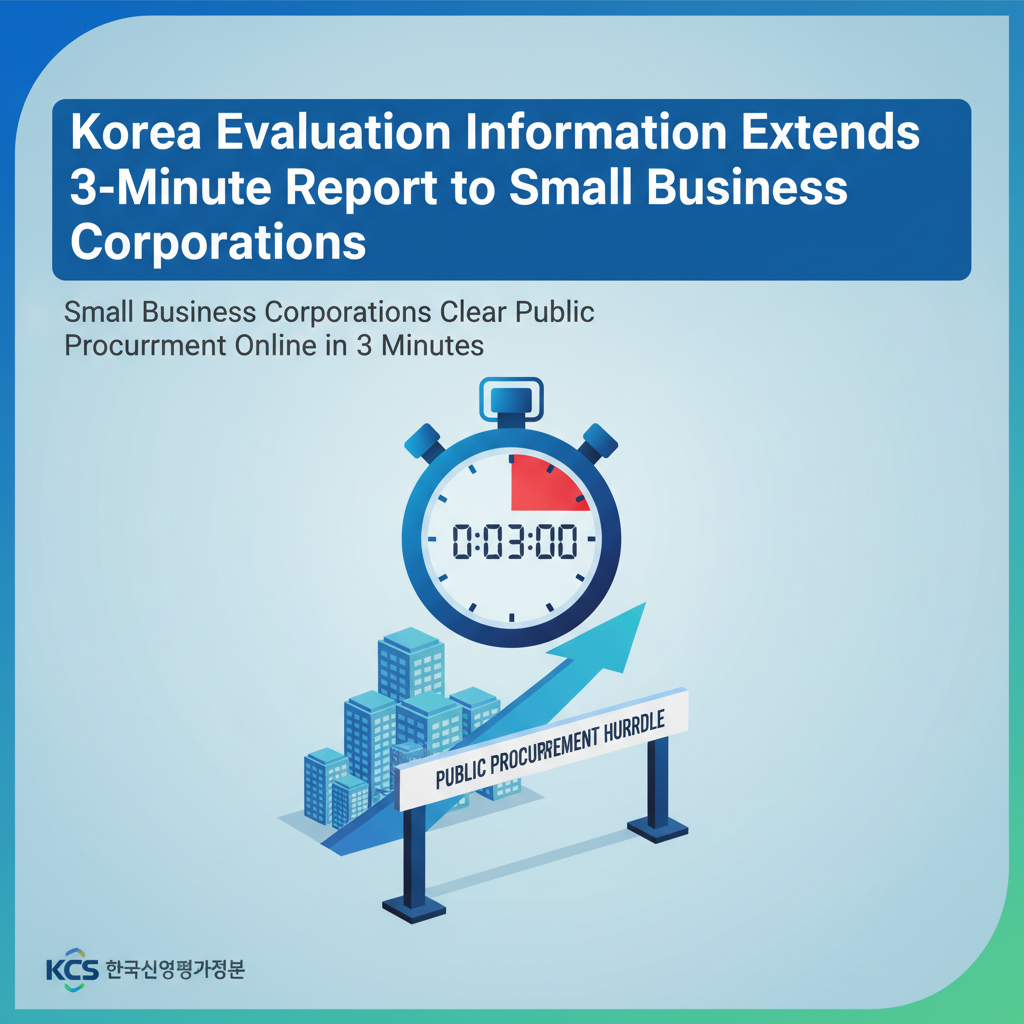 Korea Evaluation Information Extends 3-Minute Report to Small Business Corporations