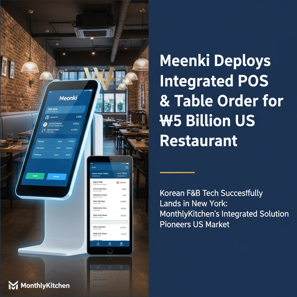 Meonki Deploys Integrated POS & Table Order for ₩5 Billion US Restaurant