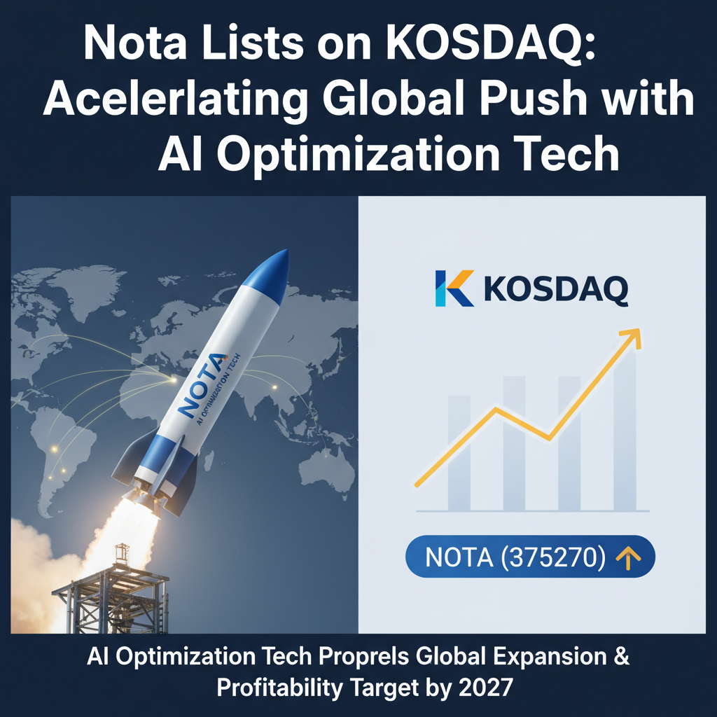 Nota Lists on KOSDAQ: Accelerating Global Push with AI Optimization Tech