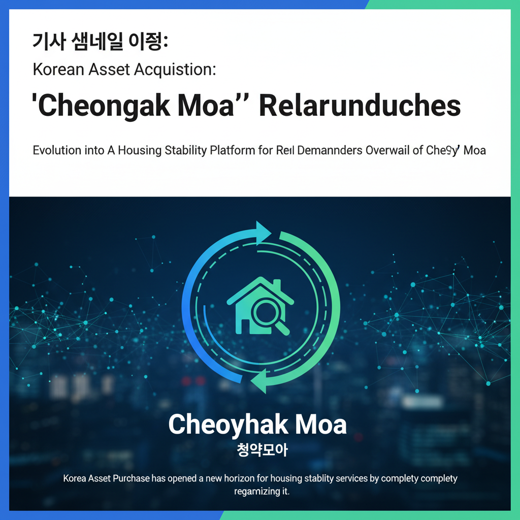 Korean Asset Acquisition: 'Cheongyak Moa' Relaunches, Centralizing Subscription Information