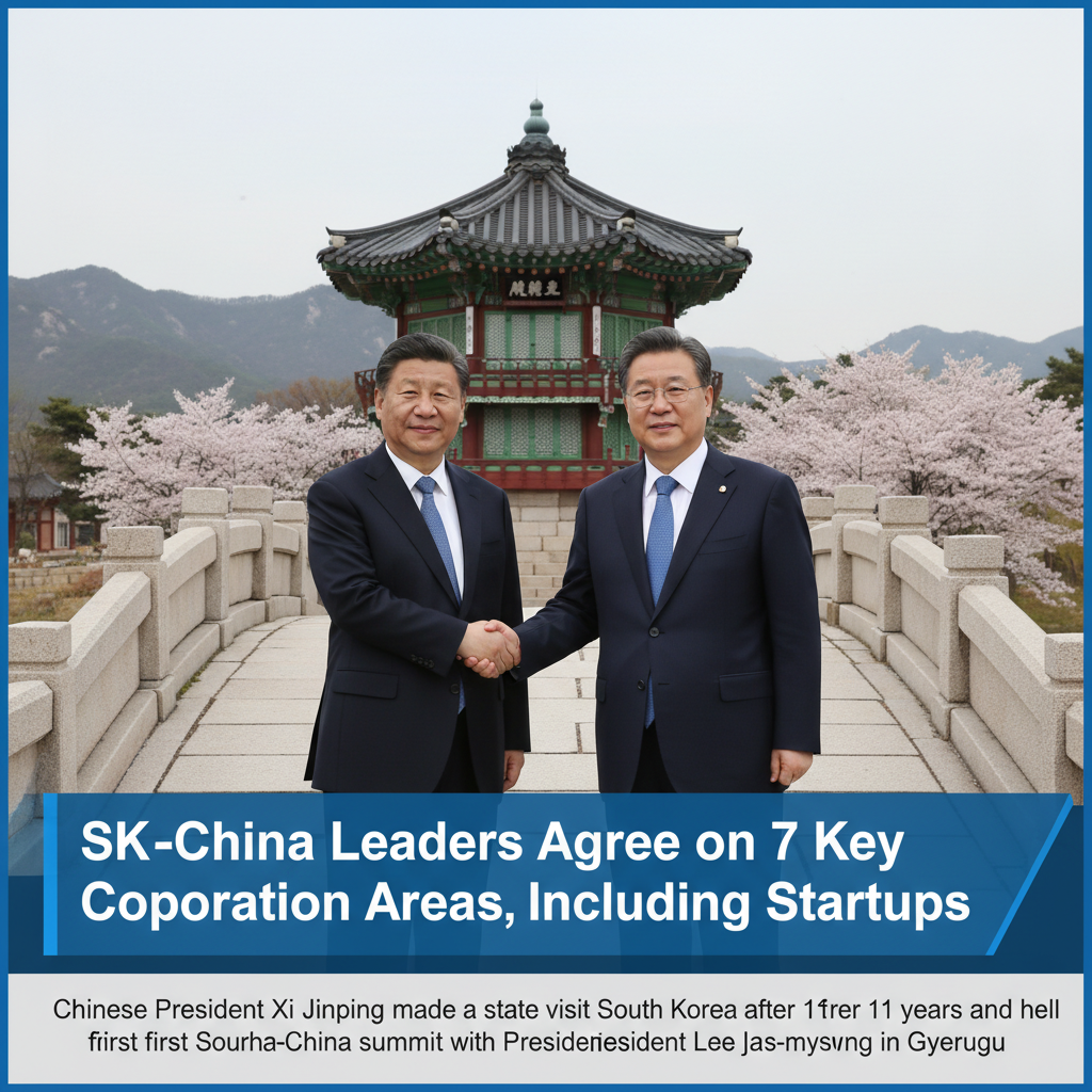 SK-China Leaders Agree on 7 Key Cooperation Areas, Including Startups
