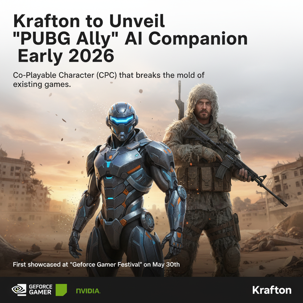 Krafton to Unveil 'PUBG Ally' AI Companion Early 2026