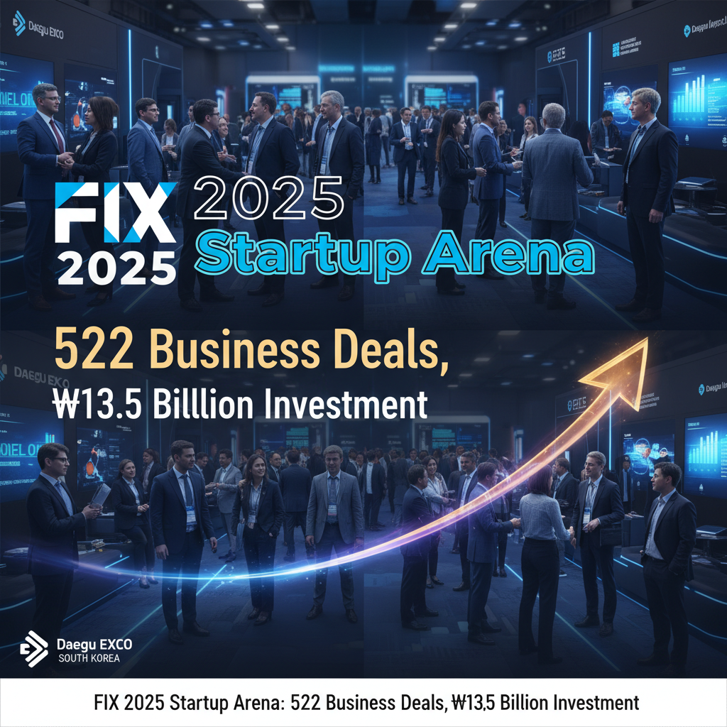 FIX 2025 Startup Arena: 522 Business Deals, ₩13.5 Billion Investment
